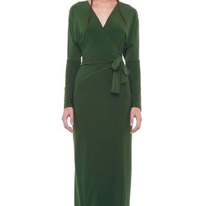 Norma Kamali Midi Wrap Dress